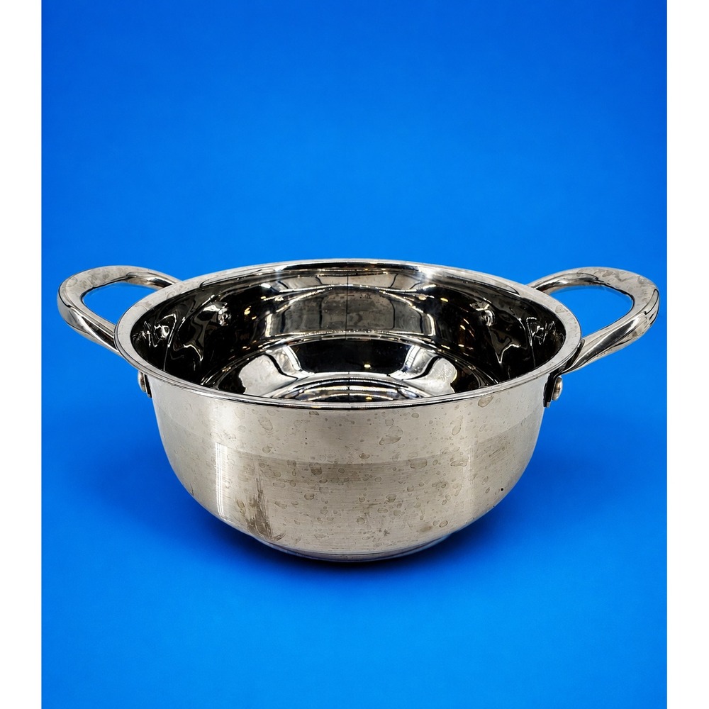 Parini Signature Series 8in Stainless Steel Sauce Pot Double Handle Silver